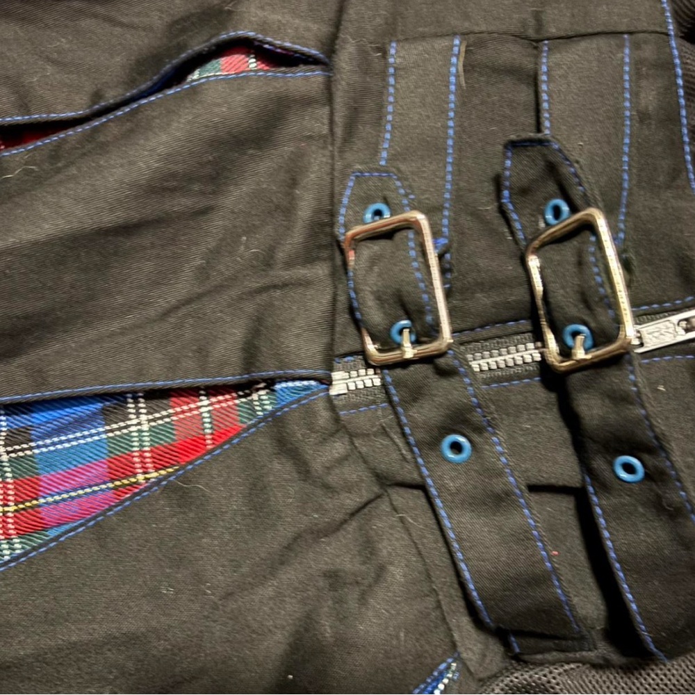 Tripp NYC Black and Blue Mini Skirt